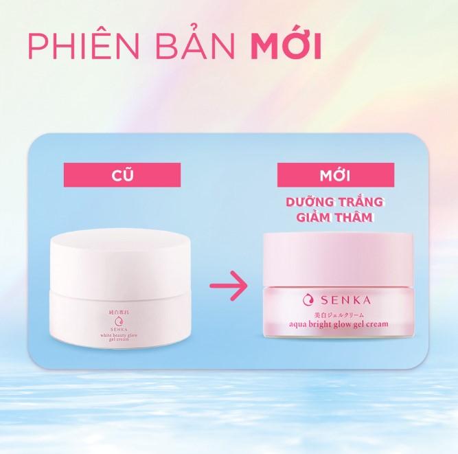 Kem dưỡng trắng da ban đêm Senka White Beauty Glow Gel Cream