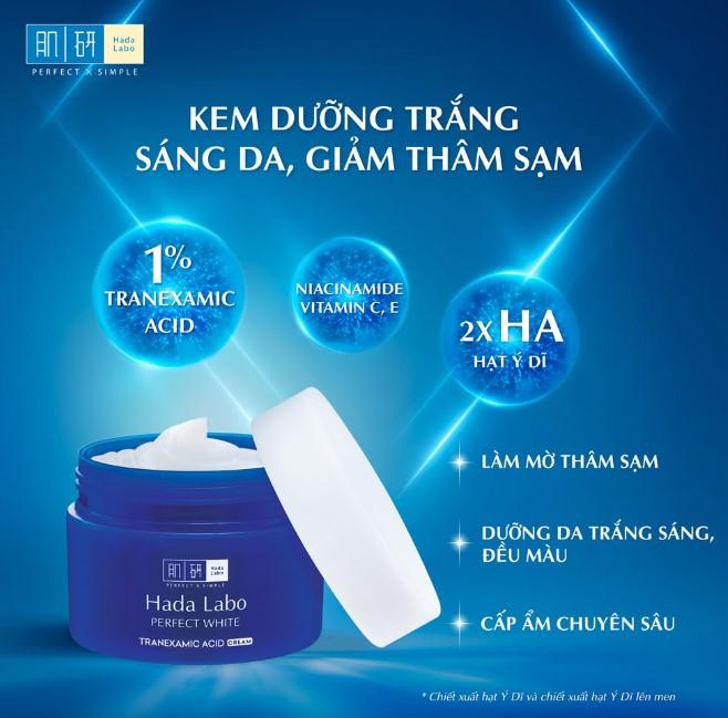 Kem dưỡng trắng da Hada Labo Perfect White Cream