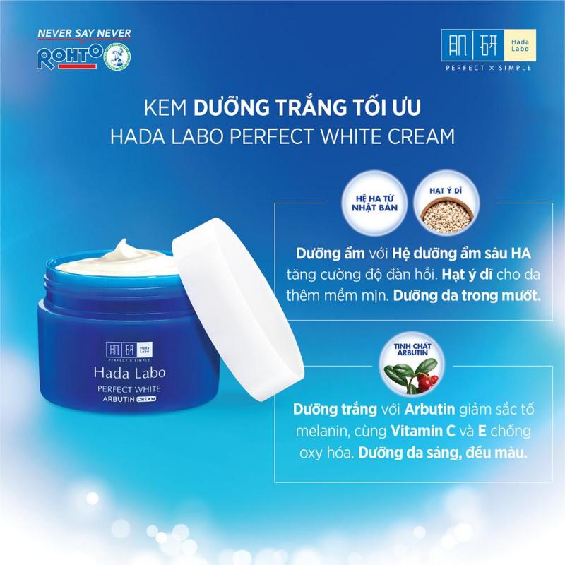 Kem dưỡng trắng da Hada Labo Perfect White Cream