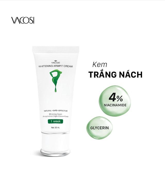 Kem dưỡng trắng da nách Vacosi Whitening Armpit Cream