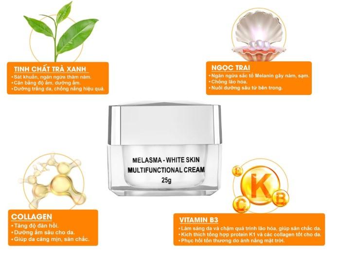 Kem dưỡng trắng giảm nám KN Beauty White Skin Cream