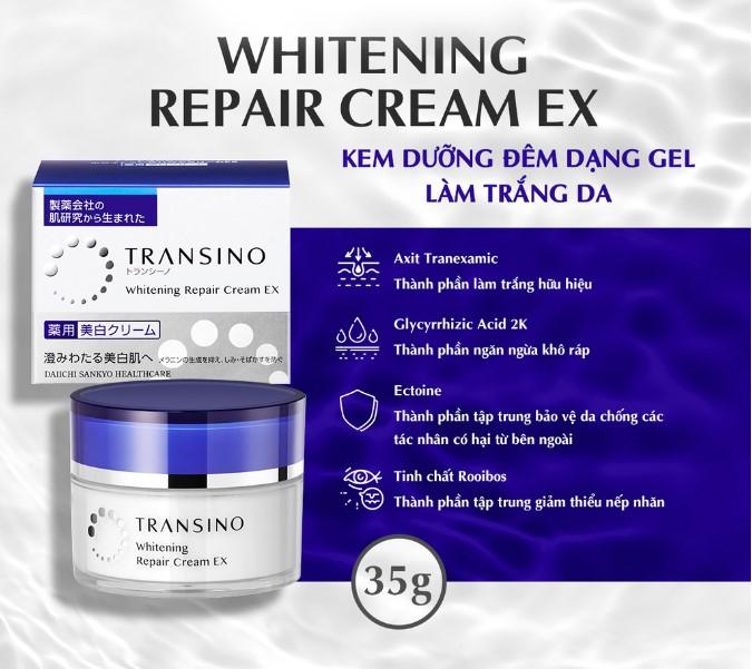 Kem dưỡng trắng Transino Whitening Repair Cream EX