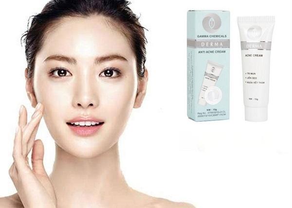 Kem giảm mụn Anti Acne Cream DERMA 10Gr