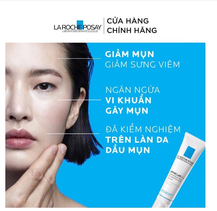 Kem giảm mụn chuyên biệt La Roche-Posay Effaclar A.I. 15ml