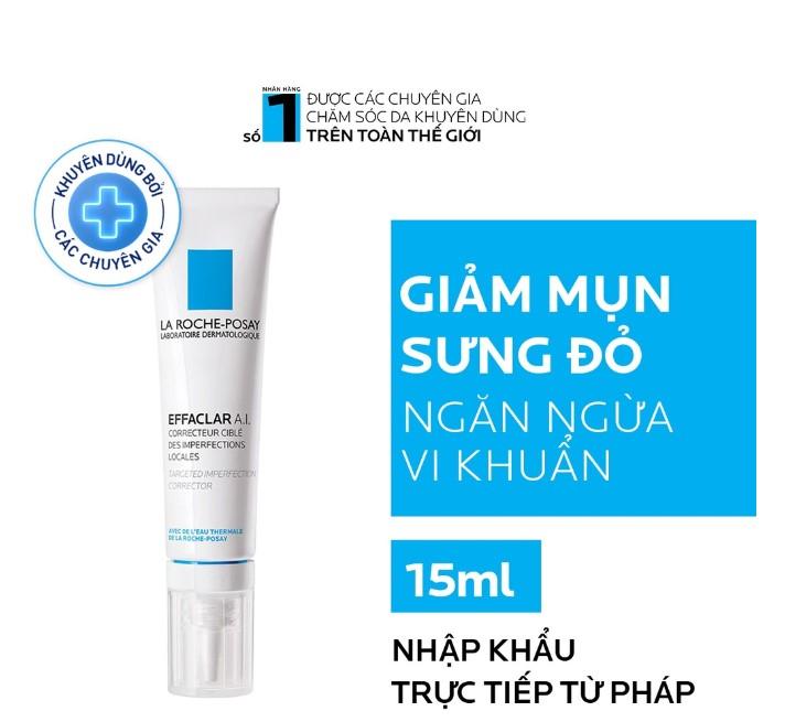 Kem giảm mụn chuyên biệt La Roche-Posay Effaclar A.I. 15ml