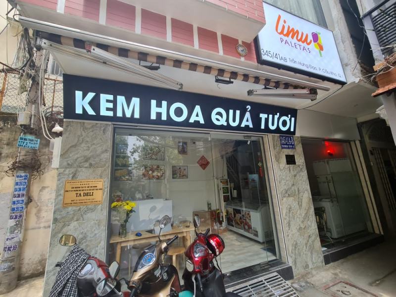 Kem hoa quả Tươi Limu Paletas Sài Gòn