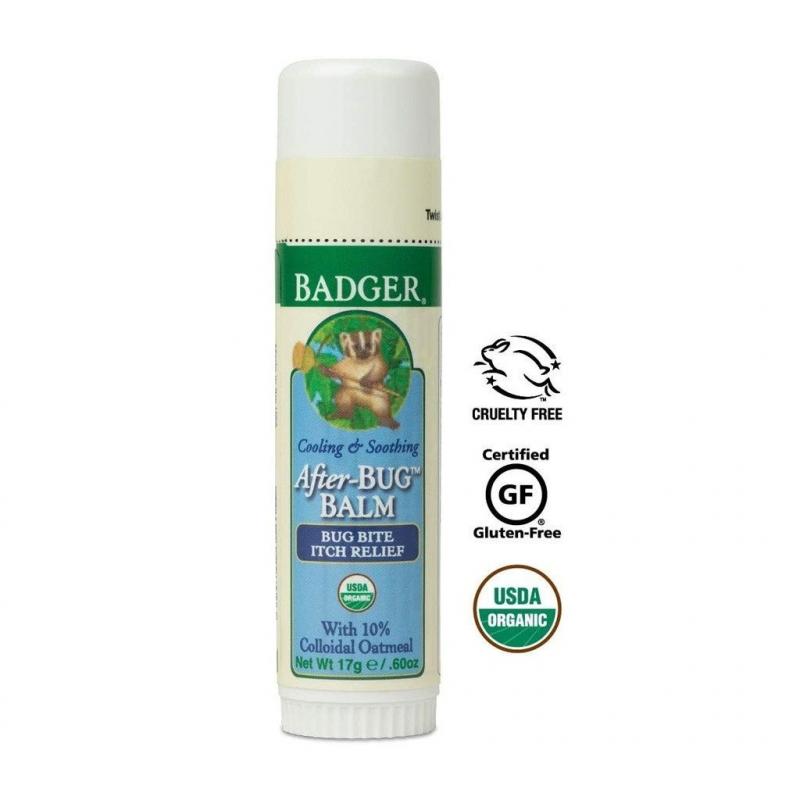 Kem hữu cơ bôi giảm ngứa BADGER After Bug organic thoa muỗi cắn đốt, mẩn đỏ, dị ứng chống thâm an toàn cho bé