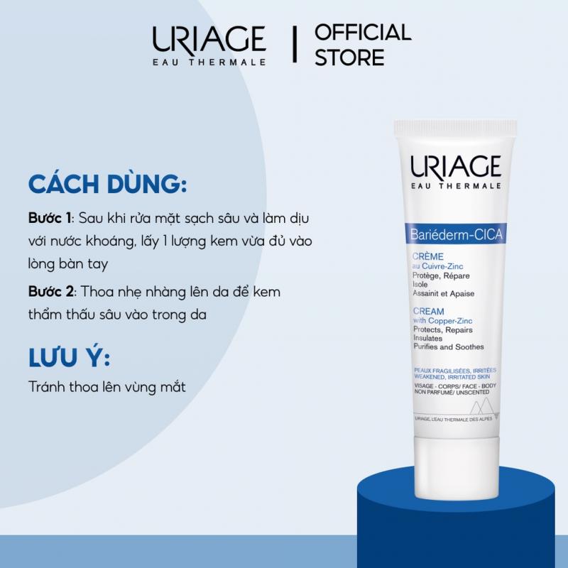 Kem làm dịu và phục hồi da Uriage Bariederm Cica-Creme