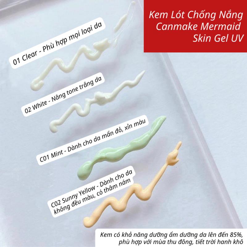 Kem lót chống nắng Canmake Mermaid Skin Gel UV SPF50+ PA++++