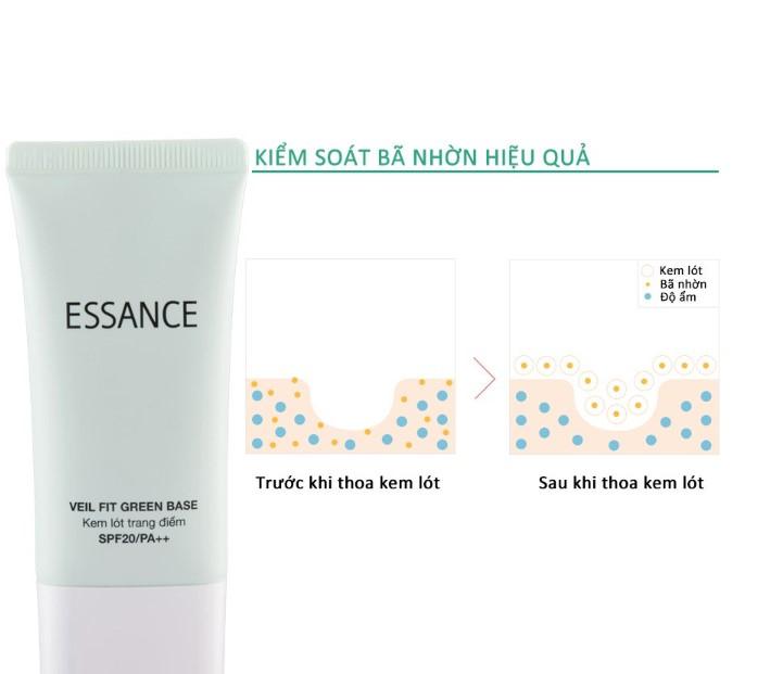 Kem lót Essance Veil Fit Green Base SPF20 PA++