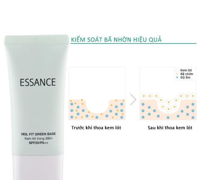 Kem lót Essance Veil Fit Green Base SPF20 PA++