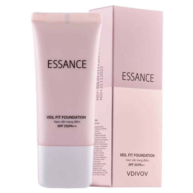 Kem nền bền màu che khuyết điểm toàn diện Essance Veil Fit Foundation SPF25 PA++