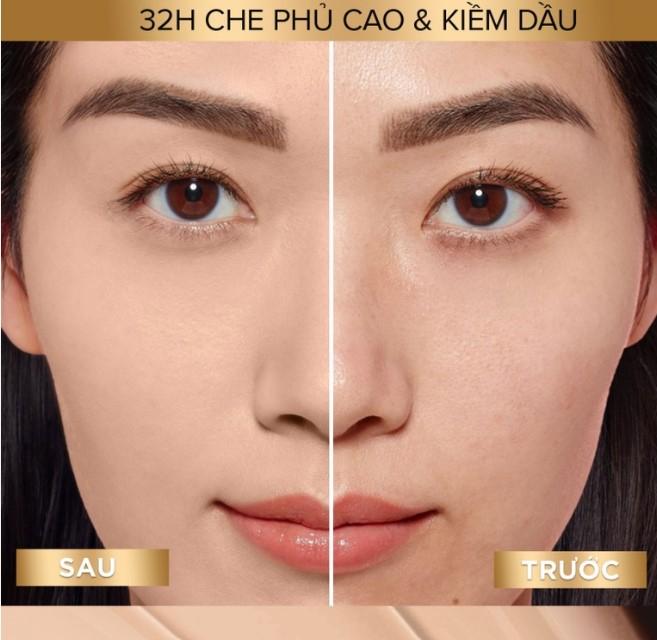 Kem nền kiềm dầu, lâu trôi với 4% Niacinamide L’oreal Paris 32h Matte Cover Foundation