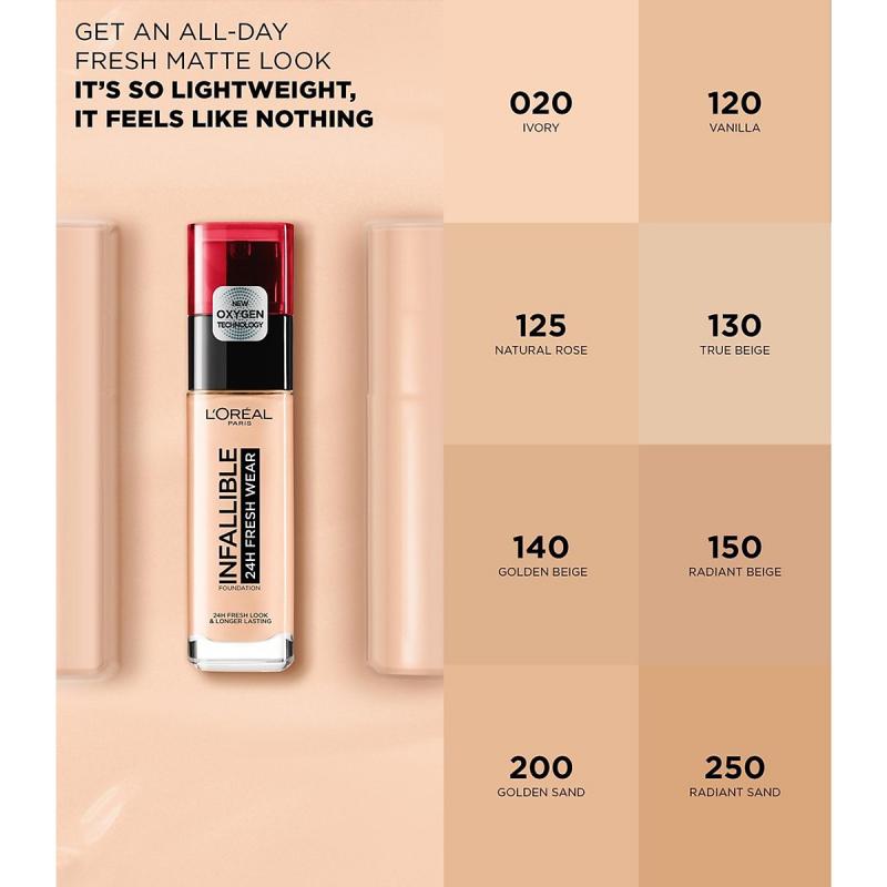 Kem nền L'Oreal Paris Infallible 24h Fresh Wear Liquid Foundation