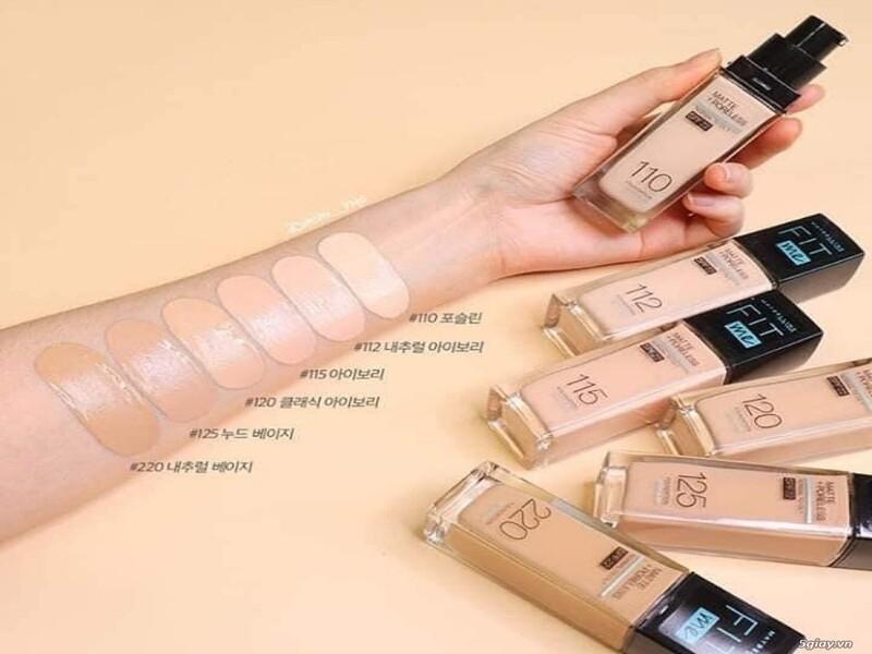 Kem nền mịn nhẹ kiềm dầu Fit Me Maybelline New York Matte Poreless Foundation