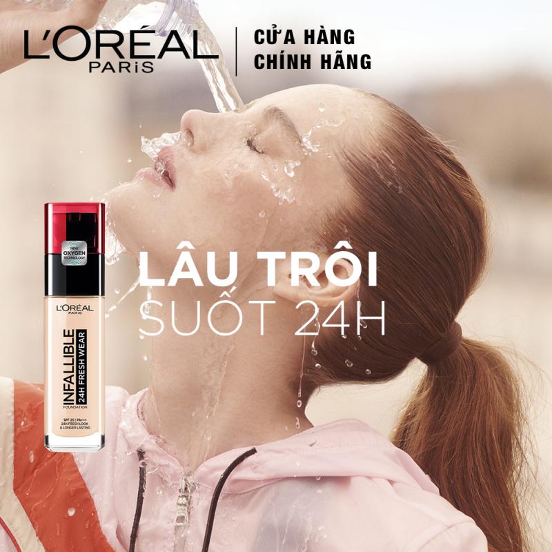 Kem nền mịn nhẹ lâu trôi L'Oreal Paris Infallible 24h Fresh Wear Liquid Foundation