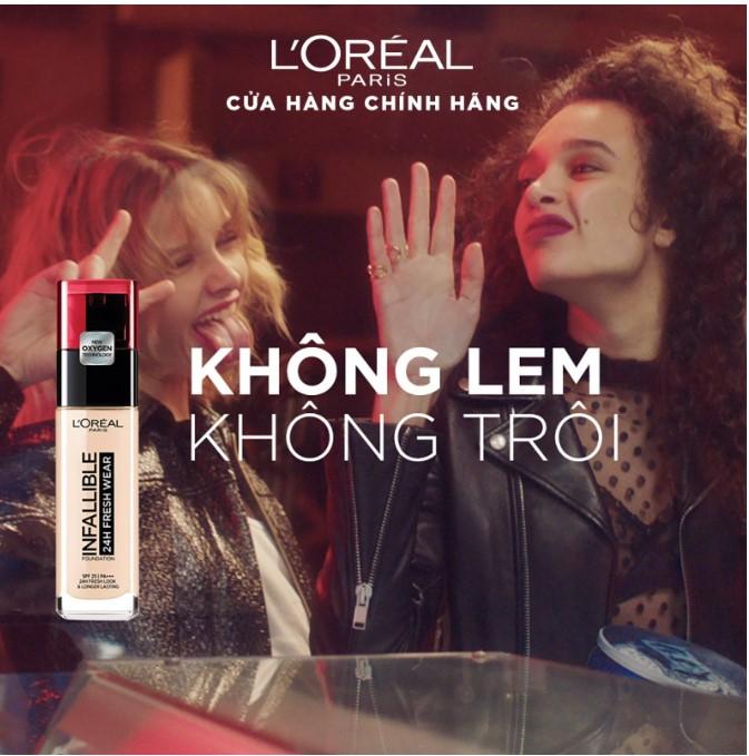 Kem nền mịn nhẹ lâu trôi L'Oreal Paris Infallible 24h Fresh Wear Liquid Foundation