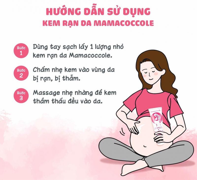 Hướng dẫn sử dụng kem rạn da cho bà bầu Babyccoccole chống rạn da, dưỡng da ngừa thâm khi mang thai và sau sinh