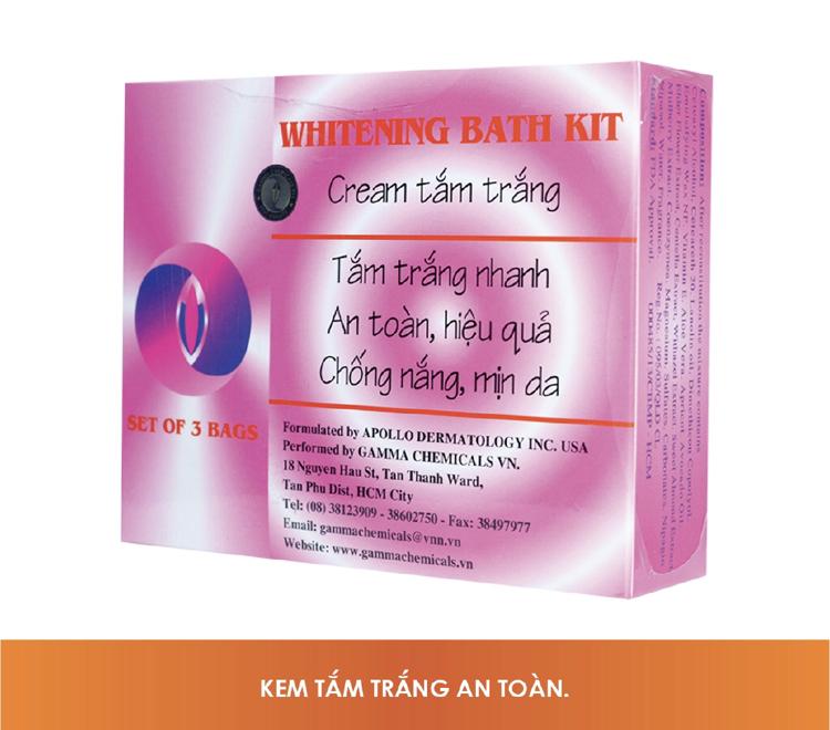 Kem tắm trắng Gamma Whitening Bath Kit