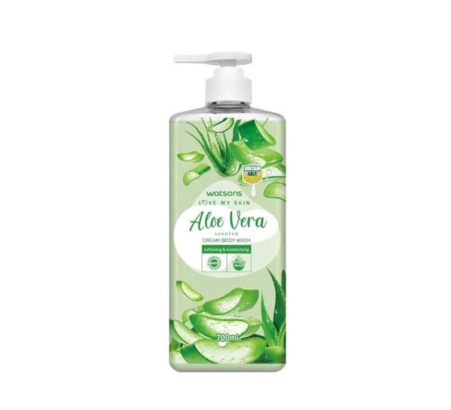 Kem tắm Watsons Love My Skin Aloe Vera Scented Cream Body Wash