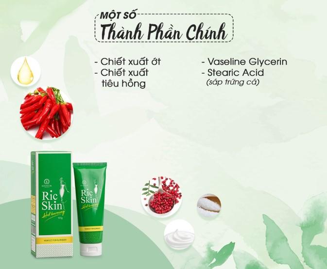 Kem tan mỡ Ric Skin Hot Burning Kohinoor