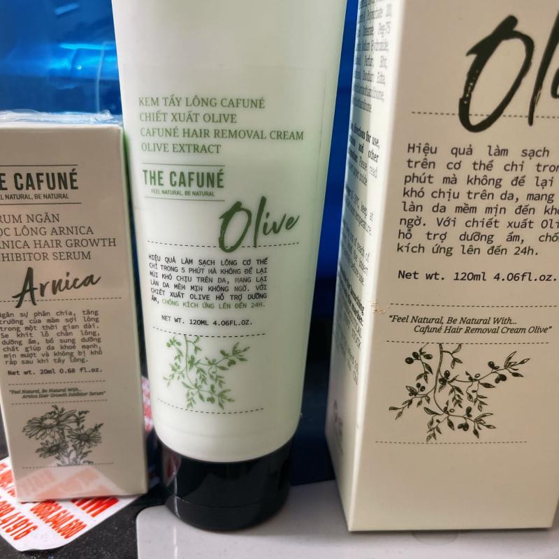 Kem tẩy lông chiết xuất Olive Cafuné