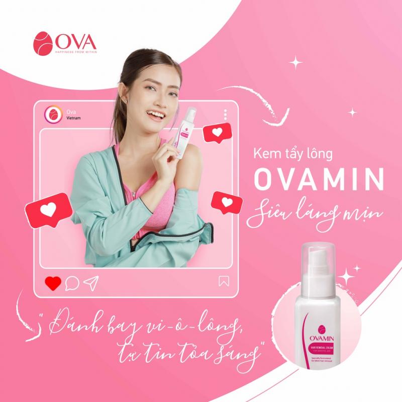 Kem tẩy lông Ovamin