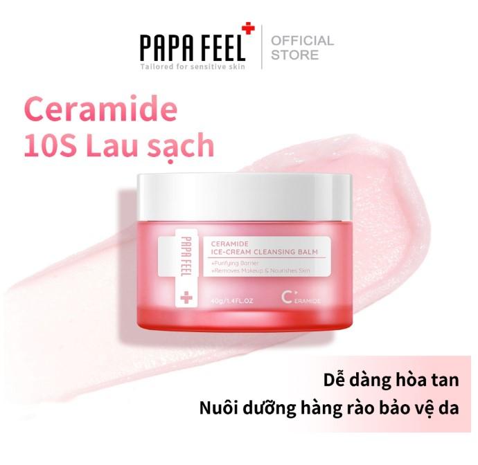 Kem tẩy trang Papa Feel Ceramide Ice Cream Cleansing Balm