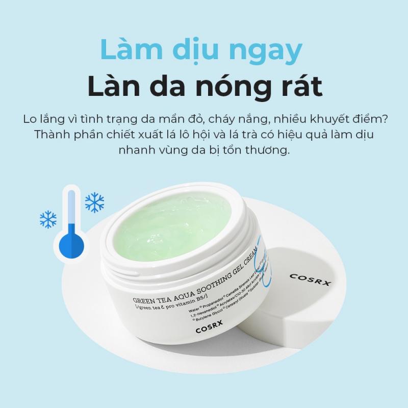 Kem trà xanh dưỡng ẩm xoa dịu dạng Gel COSRX 50ml