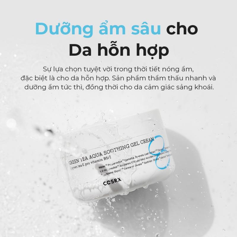 Kem trà xanh dưỡng ẩm xoa dịu dạng Gel COSRX 50ml