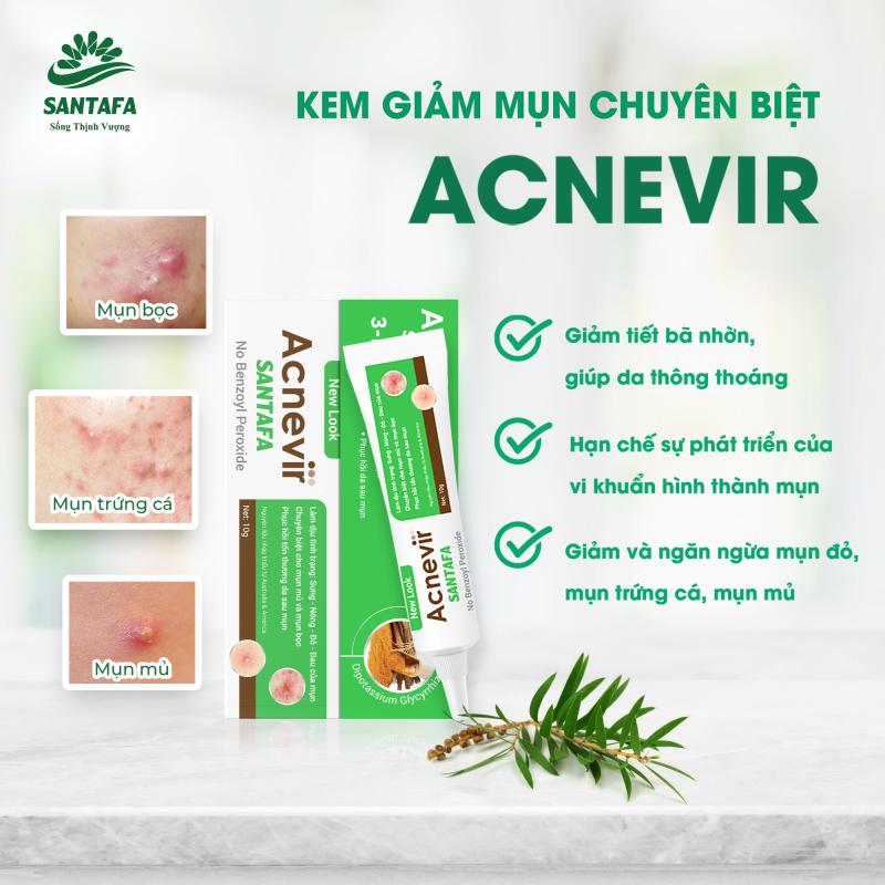 Kem trị mụn Acnevir Santafa