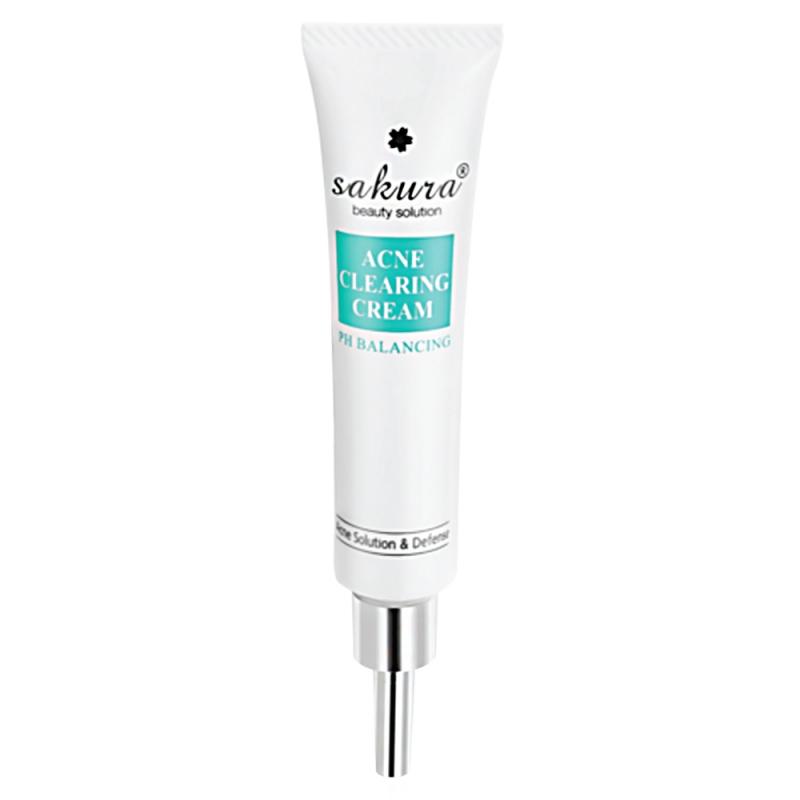 Kem hỗ trợ điều trị mụn Sakura Acne Clearing Cream
