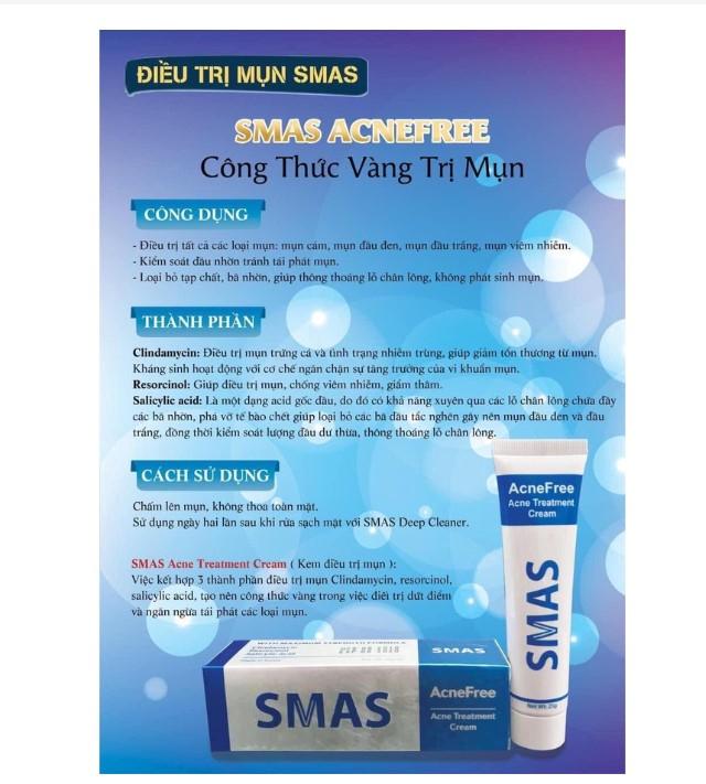 Kem trị mụn Smas