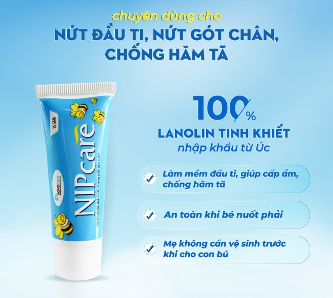 Kem trị nứt đầu ti Nipcare