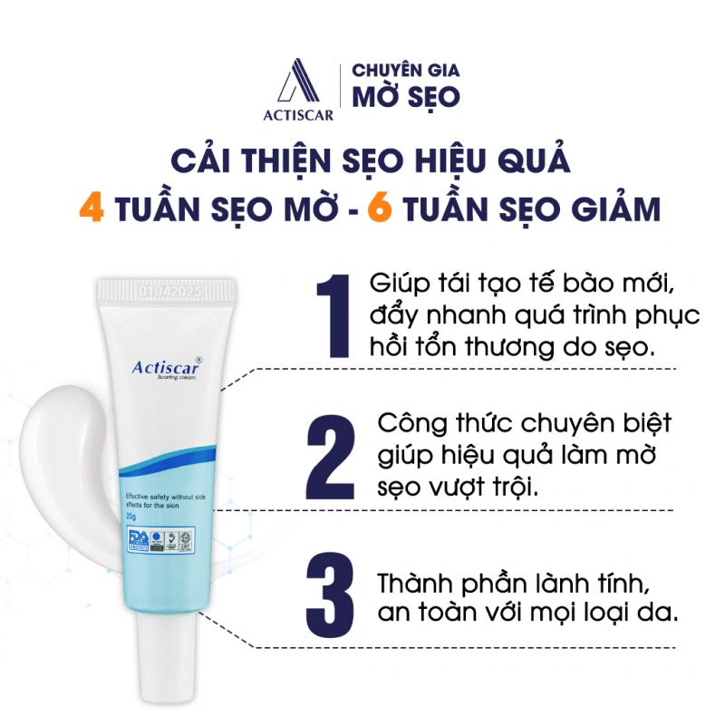 Kem trị sẹo bỏng Actiscar