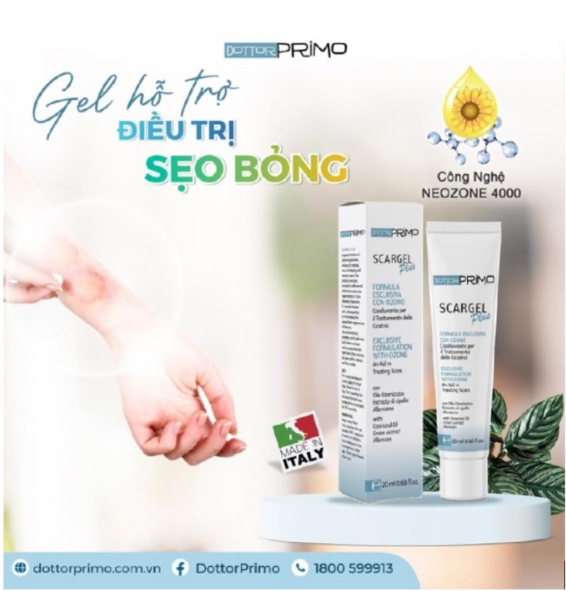 Scargel Plus trị sẹo bỏng bô 