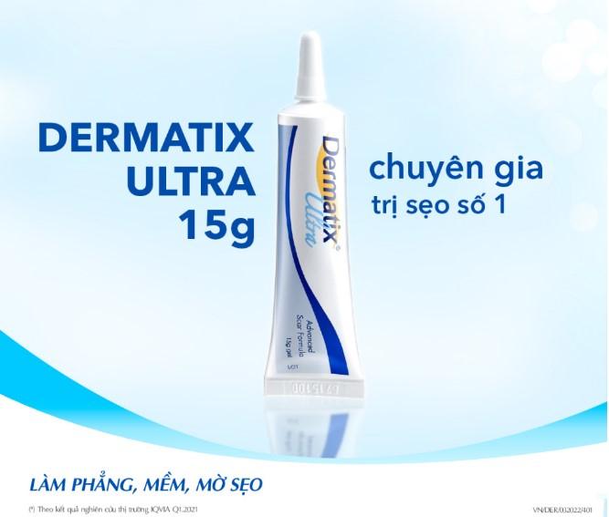 Kem trị sẹo, thâm Dermatix Ultra Advanced Scar Formula Gel