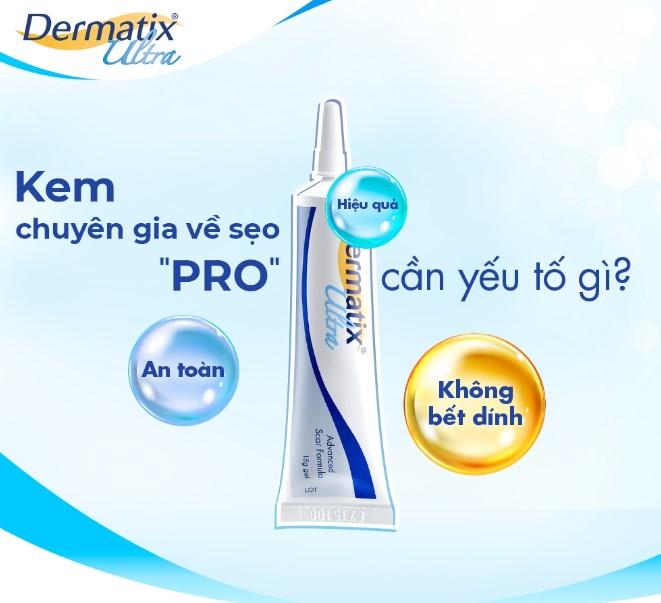 Kem trị sẹo, thâm Dermatix Ultra Advanced Scar Formula Gel