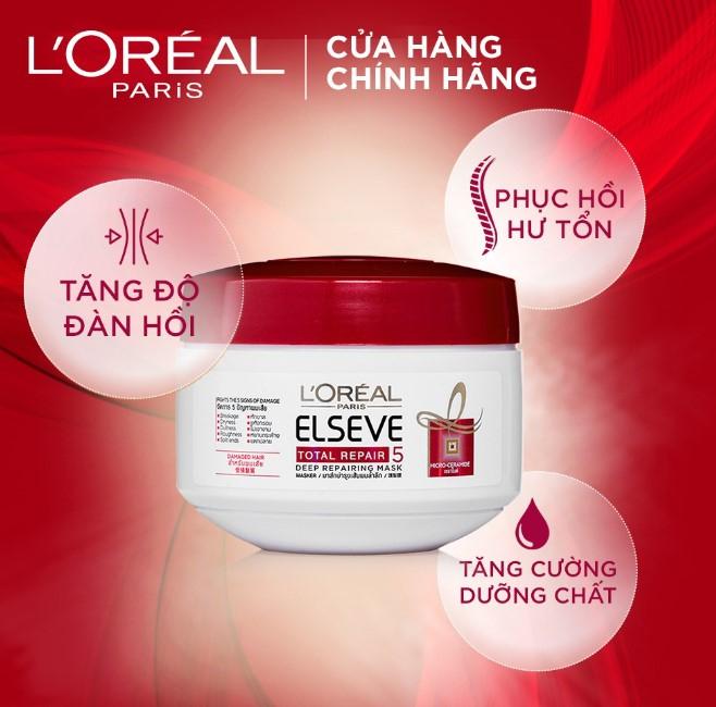 Kem ủ phục hồi tóc L'Oréal Paris Total Repair