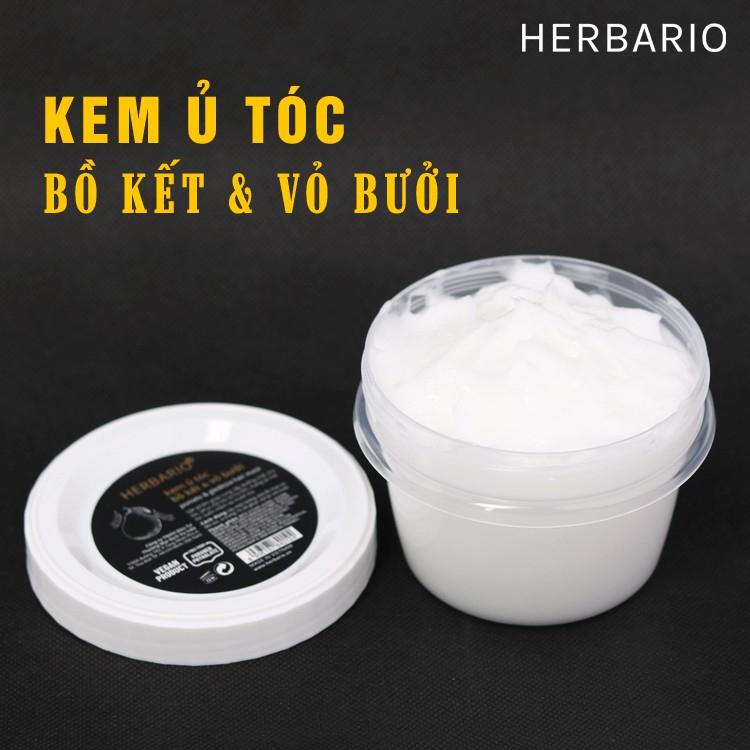 Kem ủ tóc bồ kết & vỏ bưởi herbario thuần chay