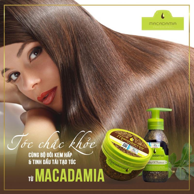 Kem ủ tóc phục hồi hư tổn Macadamia, siêu tái tạo và trẻ hóa mái tóc hư tổn Deep Repair Masque 236ml