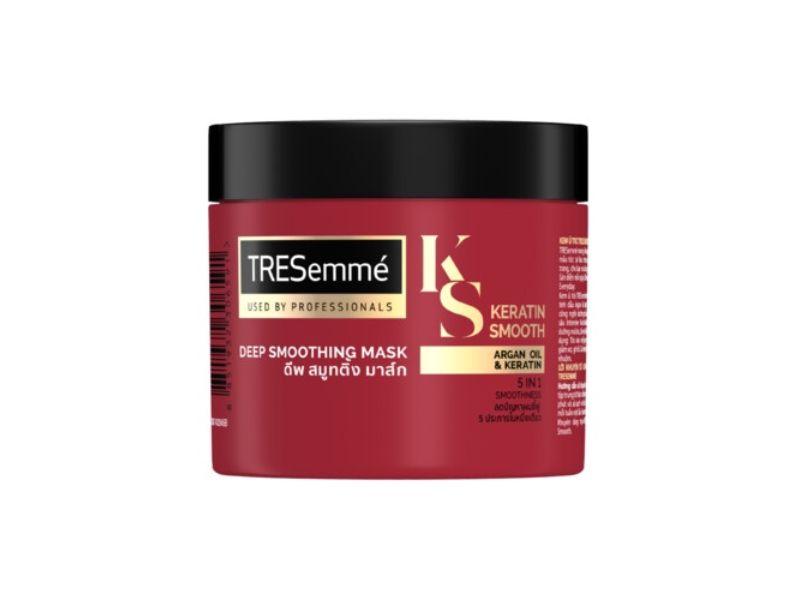 Kem ủ Tresemmé  Keratin Smooth tinh dầu Argan vào nếp suôn mượt