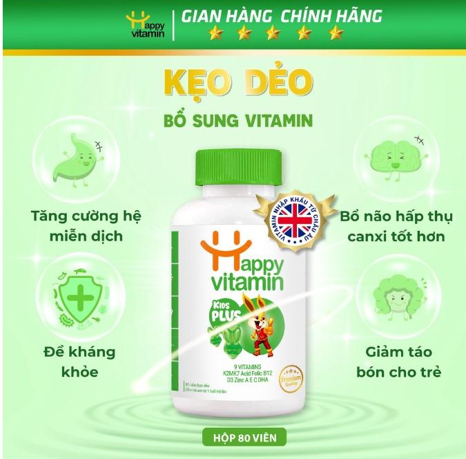 Kẹo bổ sung Vitamin tổng hợp Happy Vitamin Kids Plus+