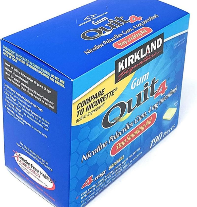 Kẹo cai thuốc lá Quit 4 Kirkland 190 viên