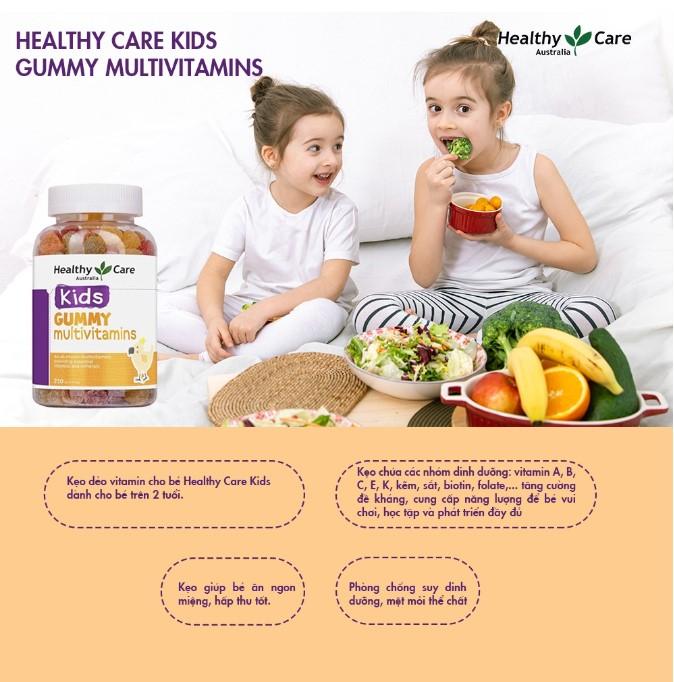 Kẹo dẻo cho bé Healthy Care Kids Gummy Multivitamins