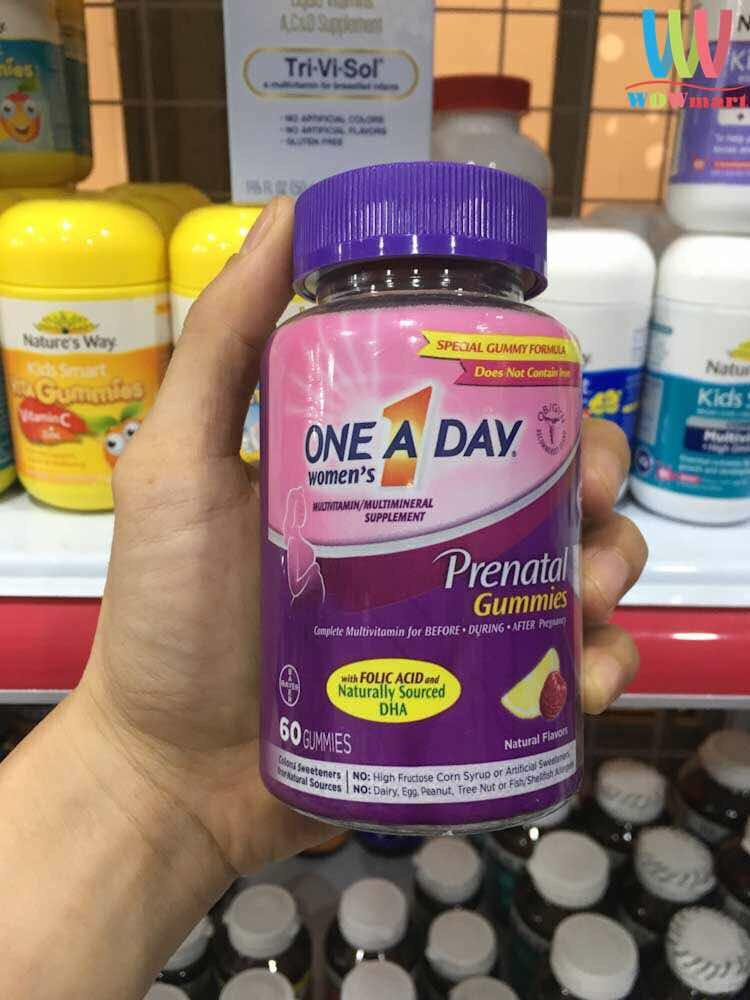 Kẹo dẻo One A Day Prenatal bổ sung vitamin cho bà bầu