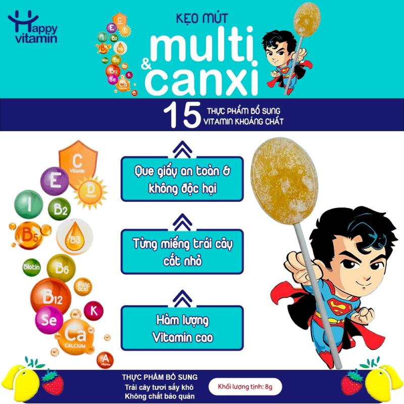 Kẹo Happy Vitamin Multi Canxi