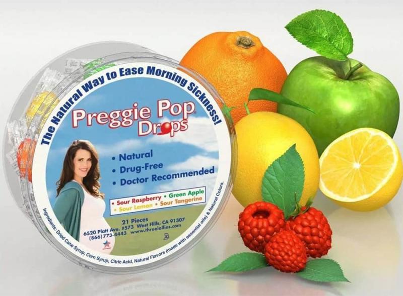 Kẹo ngậm giảm ốm nghén Preggie Pop Drops