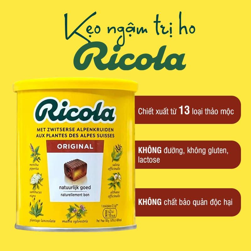 Kẹo ngậm Ricola Original Đức