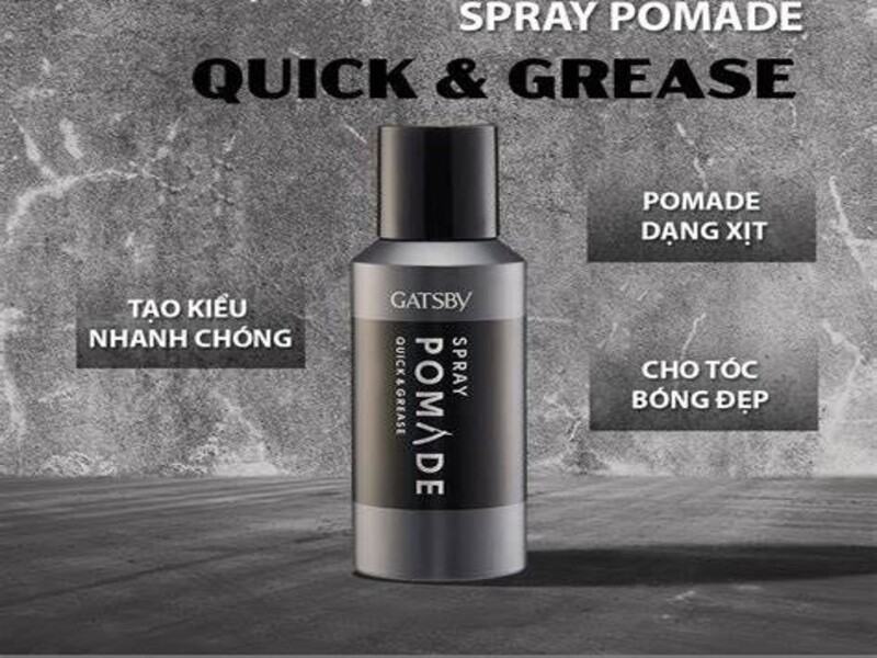 Keo xịt tạo kiểu tóc Gatsby Pomade Quick & Grease Spray